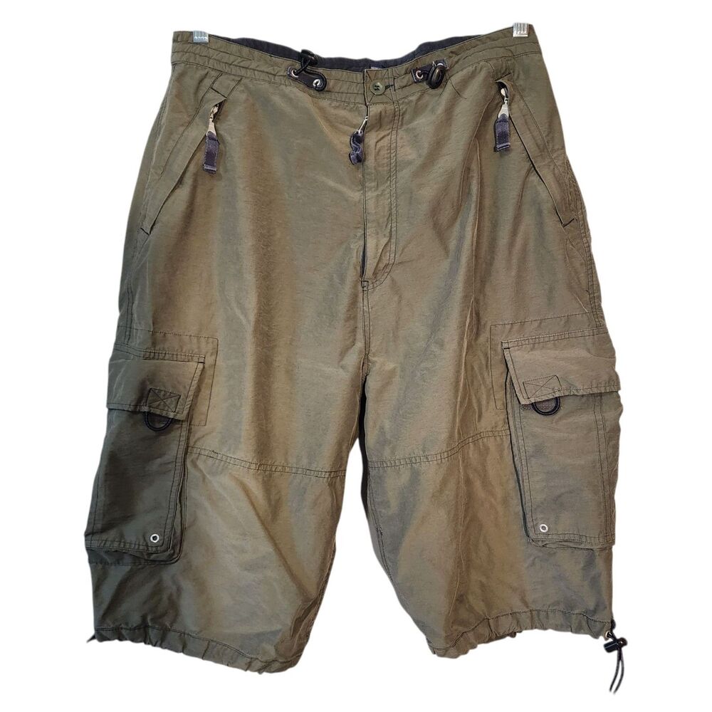 Sonoma Cargo Shorts Men's 36 Khaki Green Camping Hiking Outdoors